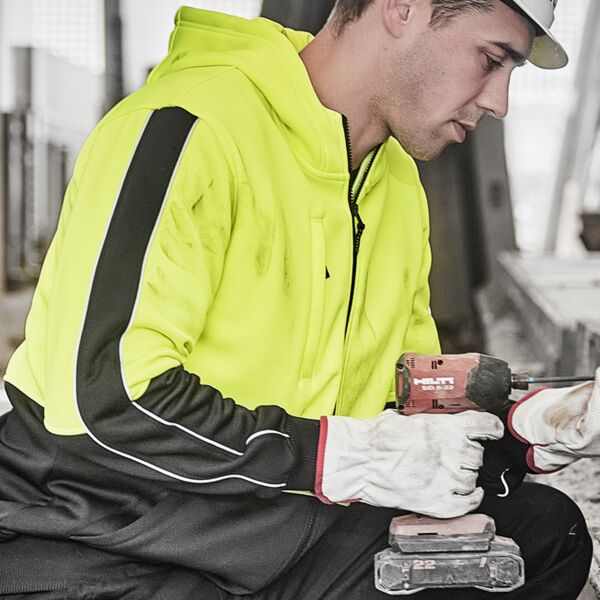 SYZMIK WORKWEAR ZT485 Unisex Hi Vis Full Zip Hoodie ZT485 Hi Vis Full Zip ZT485 Unisex Hi Vis Full Zip Hoodie Thumbnail