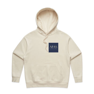 womens heavy hoodie standard front offset back Thumbnail